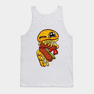 Burger Time! Cherry Cheeseburger Take a Bite Tank Top